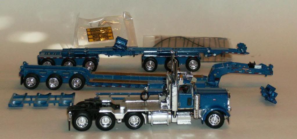 DCP Peterbilt 389 with Fontaine low bed and 6 axle Hydra-Steer